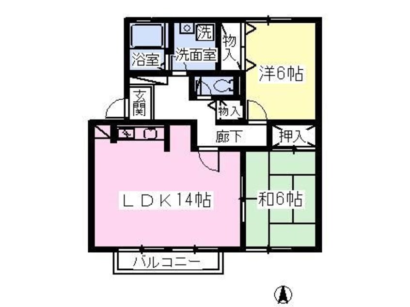 間取図 エーデルハイムA