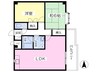 ウィル・ピア 2LDKの間取り