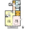 ショコラコート　A 1LDKの間取り