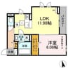 エミネンス 1LDKの間取り
