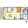D-ROOMやはた 1LDKの間取り