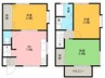 ルーミー甲府11号館 3DKの間取り