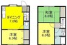 ルーミー甲府13号館 3DKの間取り