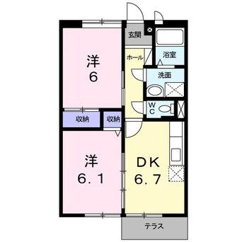 間取図 カーサリブＡ