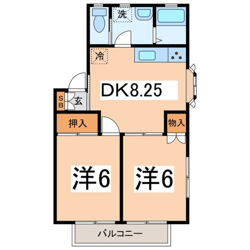 間取図 ルーミー甲府72号館