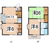 ルーミー甲府1号館 3DKの間取り