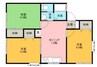ルーミー甲府1号館 3DKの間取り