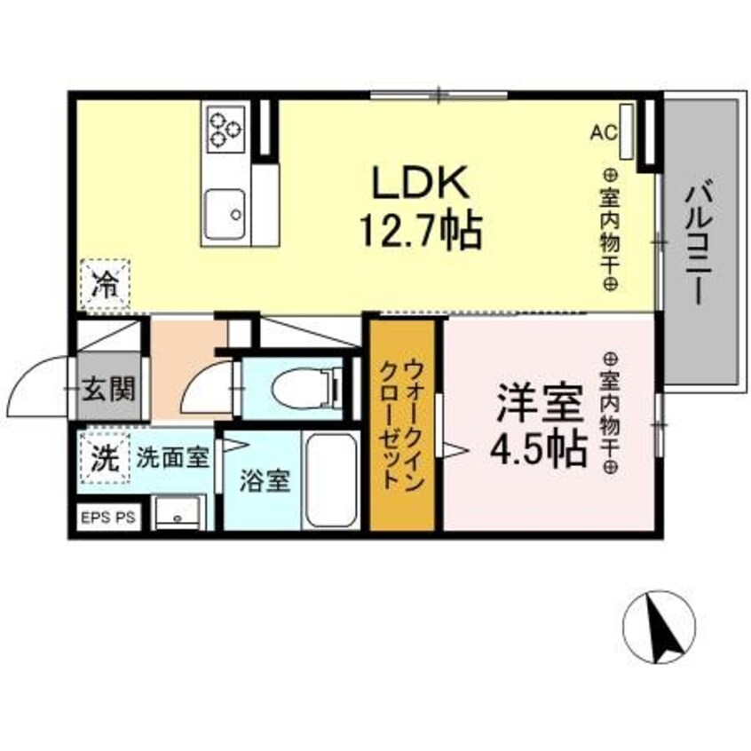 間取図 D-ROOM　グランデフォンテーヌ