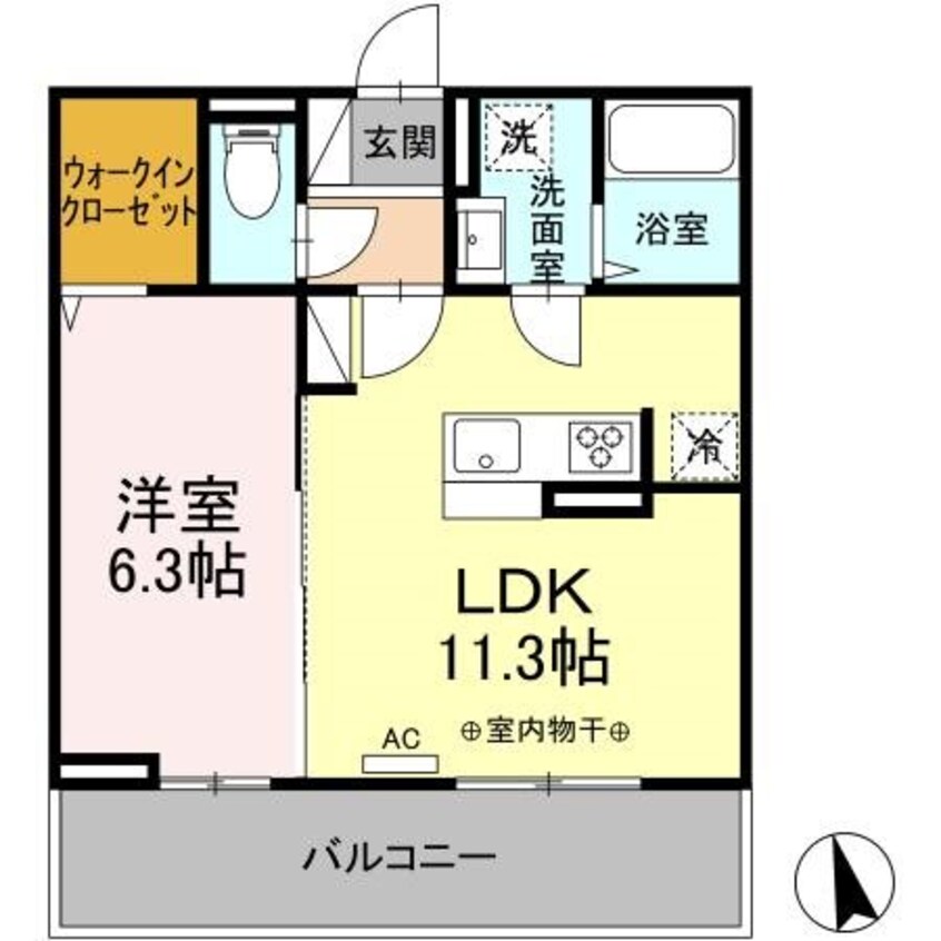 間取図 D-room　清水新居　I