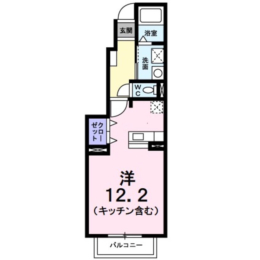 間取図 ヴァンクレーヴII・Ｂ