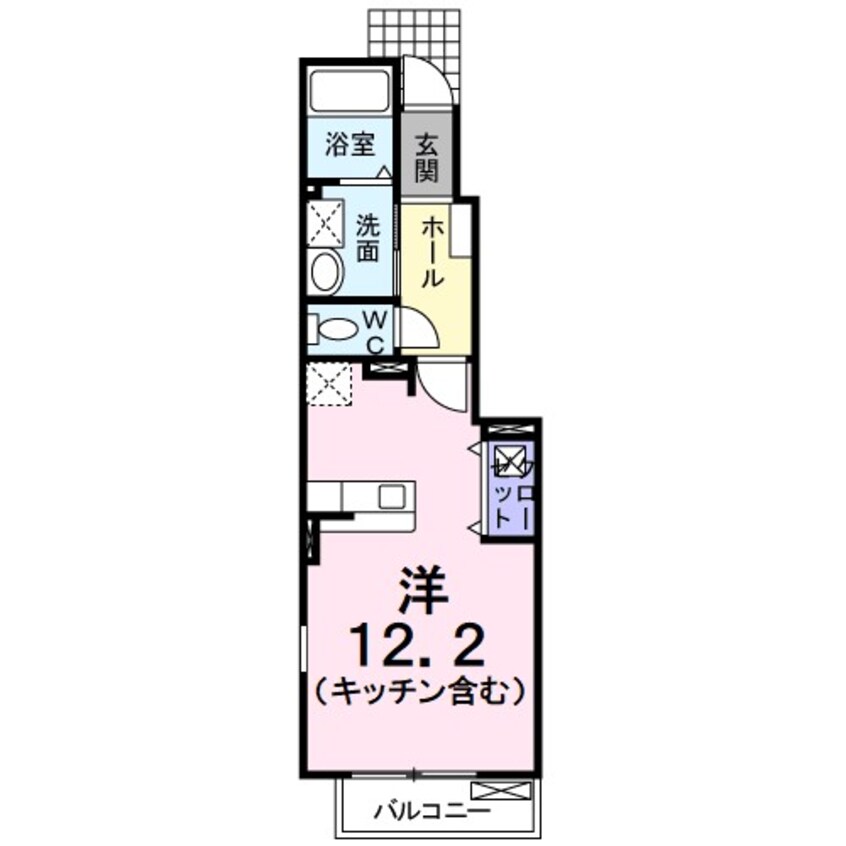 間取図 ソレイユＡ