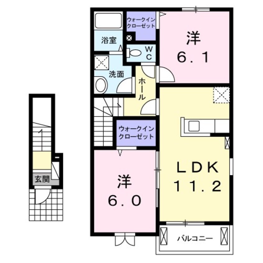 間取図 サンハイツ　パディ　Ｂ