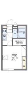 レオパレス甲斐住吉 1Kの間取り