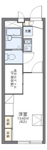 レオパレスガーデン　ワタナベ 1Kの間取り