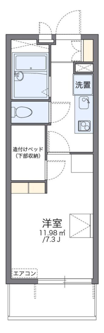 間取図 レオパレスピースフル