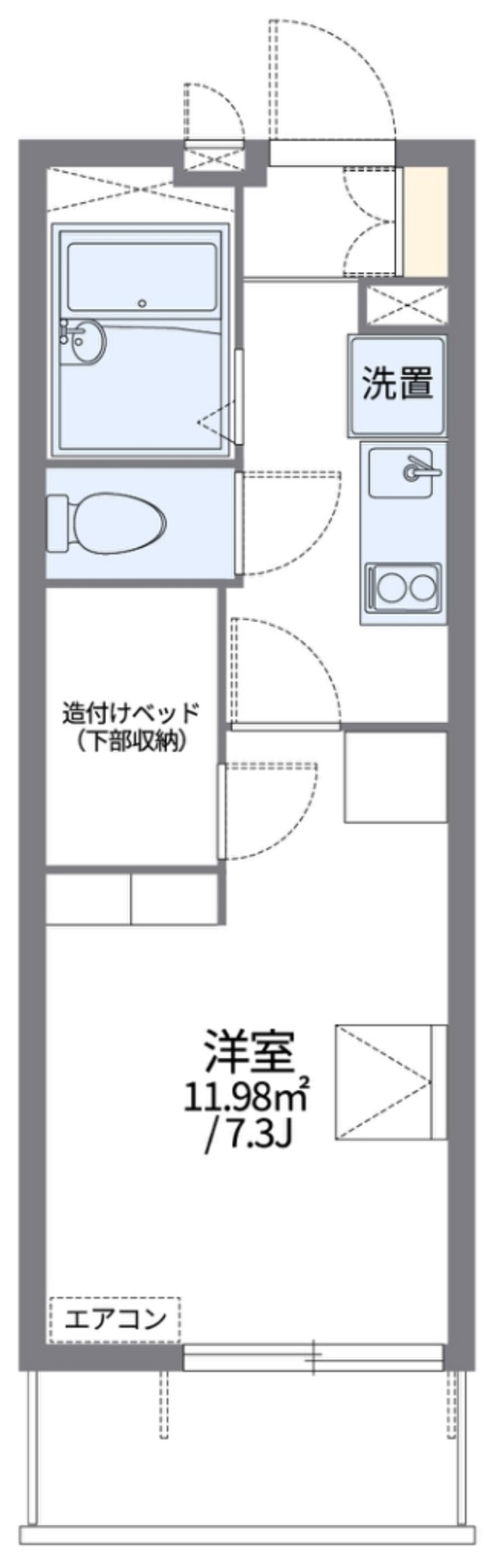 間取図 レオパレスＭＩＹＵ０４