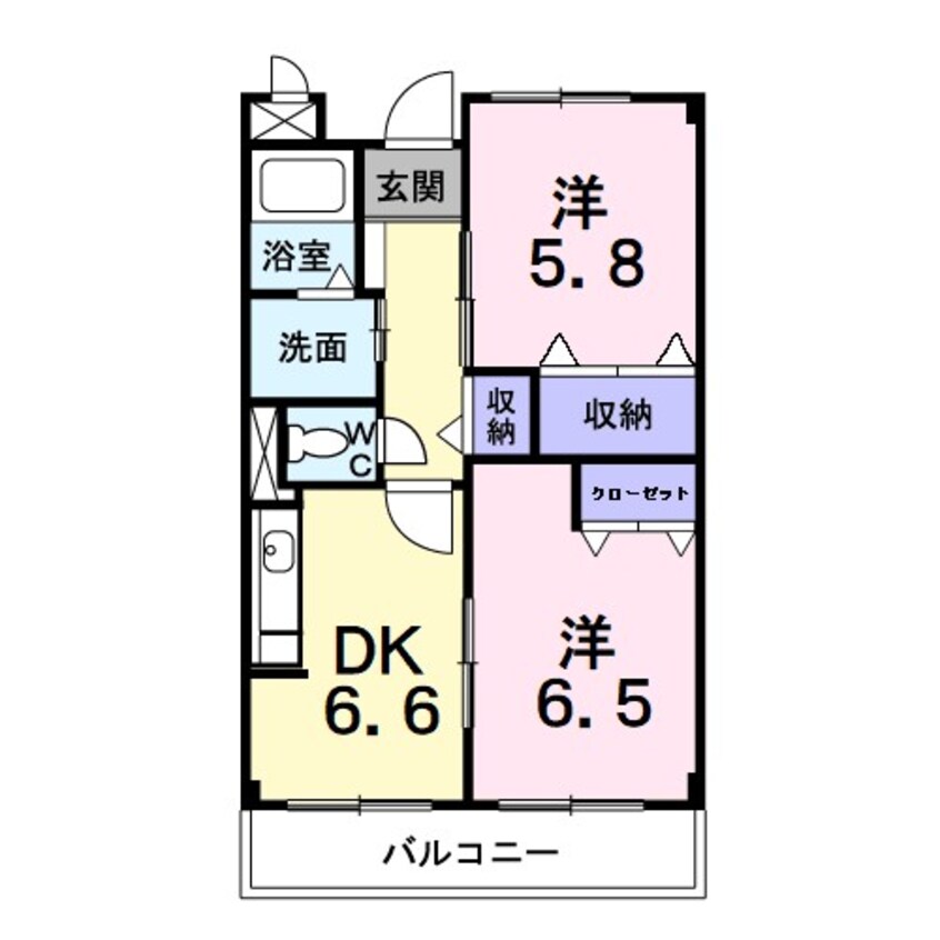 間取図 プロムナ－ド．Ｎ