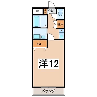 間取図 クリスタル甲府国母