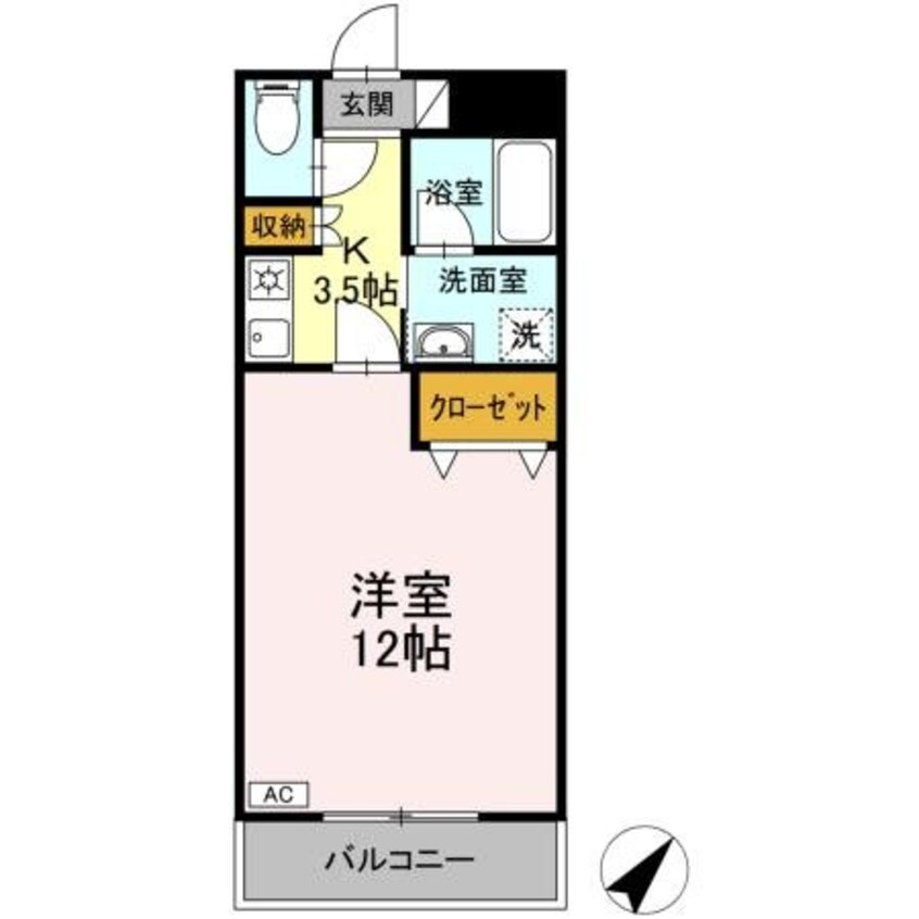 間取図 クリスタル甲府国母