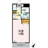 クリスタル甲府国母 1Kの間取り