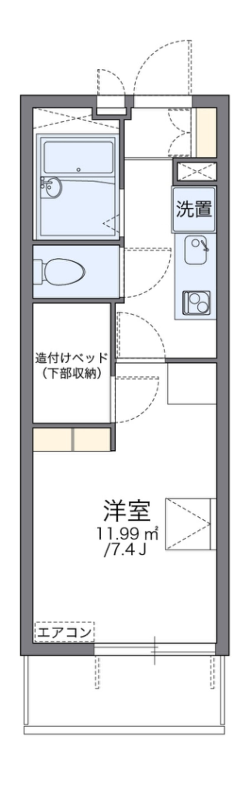 間取図 レオパレス宝