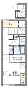 レオパレスヴァンクール国母 1Kの間取り