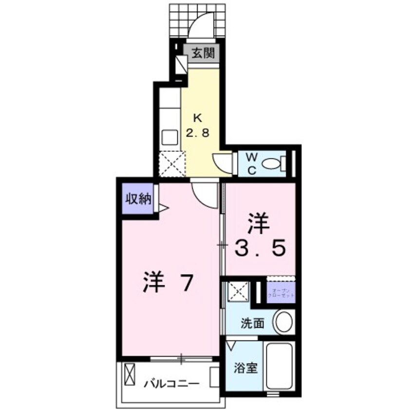 間取図 ナトゥーラ　ビービー