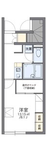 レオパレスＭファイン 1Kの間取り