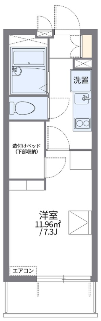 間取図 レオパレスローレル相生