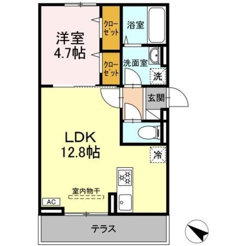 間取図 仮）D-room上石田２丁目