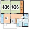 深澤住宅 2Kの間取り