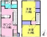 ルーミー悠紀 2LDKの間取り