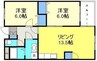 パレスＭ１ 2LDKの間取り