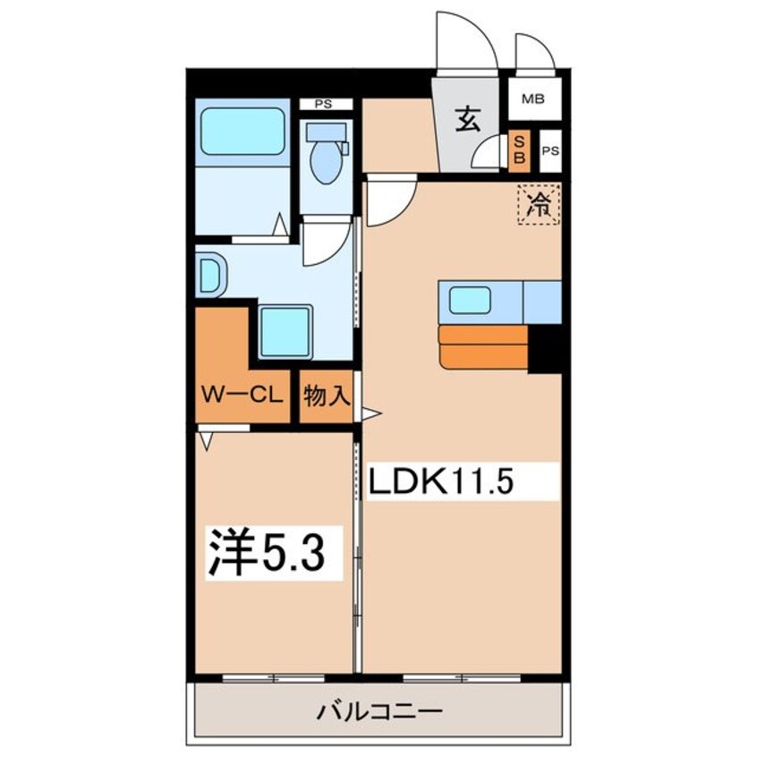 間取図 プレジール甲府