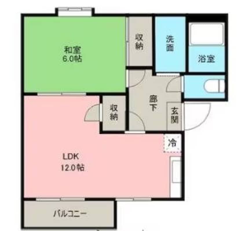 間取図 フレグランス城南B棟