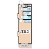 Sunrise21 1Kの間取り