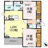 ソルティバレー 2LDKの間取り