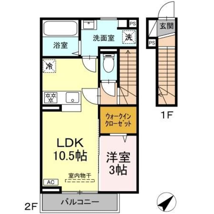 間取図 コーポTMT