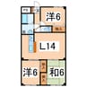 ステータスヒル甲府参番館 3LDKの間取り