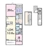 ヒカルサ甲府国母　イースト 2LDKの間取り