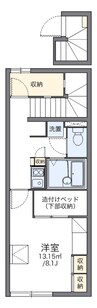 レオパレスアグリII 1Kの間取り