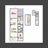 ワンズ　ホーム　ヴィレッジ　II 2LDKの間取り