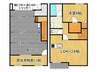 七沢ガレージハウス 1LDKの間取り
