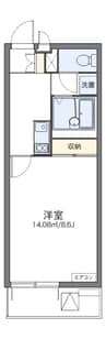 レオネクストＫＡＺＵ 1Kの間取り