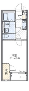 レオネクストベレタ 1Kの間取り