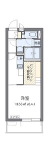 ミランダシュエット 1Rの間取り