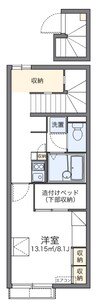 レオパレスＳｔａｇｅ　Ａ　II 1Kの間取り