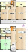 古上条戸建住宅 4LDK+Sの間取り