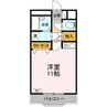クリスタル甲府善光寺 1Rの間取り