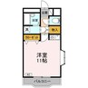 クリスタル甲府善光寺 1Rの間取り